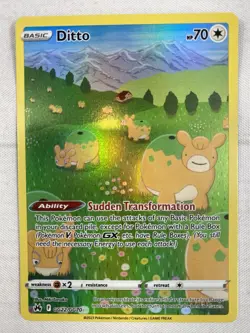 Ditto GG22/GG70 Crown Zenith: Galarian Gallery Holo Pokemon TCG NM - Image 1