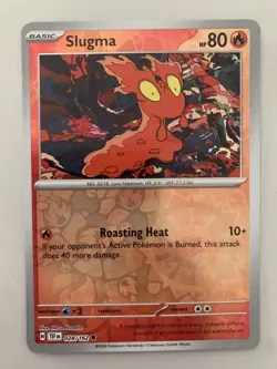 Pokemon - Slugma 028/162 - Reverse Holo - Temporal Forces - NM/M FREE SHIPPING! - Image 1