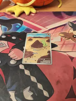 Korean Larvitar AR 114/108 sv3 Ruler of the Black Flame Pokemon Card Near Mint - Image 1