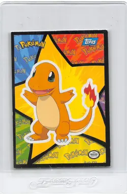 CHARMANDER #04 - BLUE LOGO - POKEMON The First Movie STICKER PUZZLE Card - LP - Image 1
