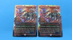 2x FOIL DISRUPT DECORUM RELEASE PROMO BORDERLESS ART MTG NM / UNPLAYED - Image 1