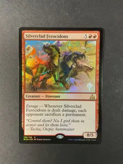 Silverclad Ferocidons - Foil - Promo Pack: Core Set 2020 - Magic - MTG - Image 1
