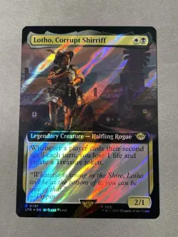 Lotho, Corrupt Shirriff - Surge Foil Extended Art LTR NM MTG - Image 1