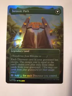 Jurassic World Collection MTG Magic the Gathering Welcome To... Foil Rare - Image 2