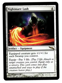 Magic The Gathering MTG - MIRRODIN 2003 MRD - #MRD 219 Nightmare Lash x3 LP NM - Image 5