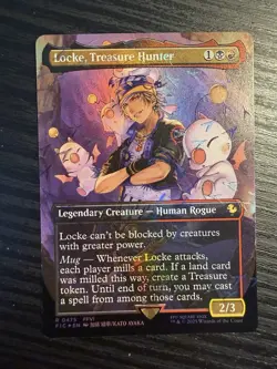 Locke Treasure Hunter Borderless Chocobo Track Foil Final Fantasy Mtg - Image 1