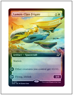 1x Lumen-Class Frigate, Extended Art Foil, Magic MTG NM - Image 1