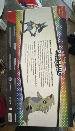 SEALED Pokemon Prismatic Evolutions Lucario Ex & Tyranitar Ex Premium Collection - Image 3