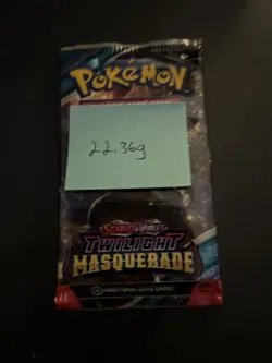 (VERY HEAVY) 22.36g Pokemon TCG Twilight Masquerade Booster Pack (SEALED)? - Image 4