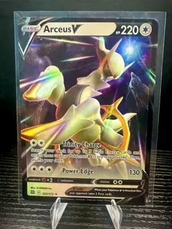 Arceus V 122/172 Brilliant Stars Ultra Rare Pokemon TCG Card NM - Image 1