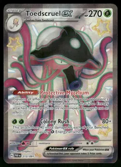 Toedscruel ex - 213/091 Shiny Ultra Rare Holo NM Pokemon SV: Paldean Fates - Image 1