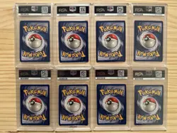 1999 Shadowless Base Set Pokemon Lot of 8 PSA 8 Graded Cards ⚡ Pikachu ⚡ - Image 2