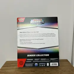 Pokemon TCG Scarlet & Violet Prismatic Evolutions Binder Collection Box Sealed - Image 3