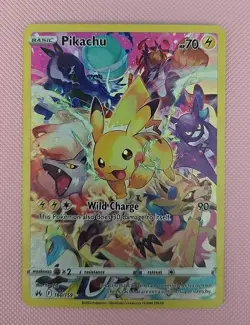 Pokemon Pikachu TCG Card Crown Zenith 160/159 Holo Secret Rare NM/Mint Condition - Image 1