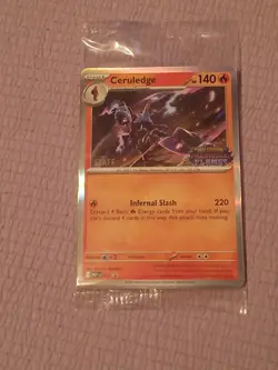 Phantasmal Flames STAFF Sealed Promo Pack - 4 Cards Pokemon TCG - Image 1