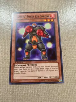 Yu-Gi-Oh! battlin' boxer rib gardna mint common 1st ed SHSP-EN006 - Image 1