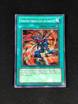 YUGIOH DEDICATION THROUGHT LIGHT AND DARKNESS IOC-095 SUPER HP/CREASES - Image 1