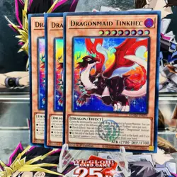 3x Yugioh Playset Dragonmaid Tinkhec BLMM-EN059 Ultra Rare 1st Ed Near Mint - Image 1