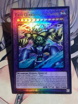 Yugioh Asian English PHNI-AE101 Gate Guardians Combined Ultimate rare Near Mint - Image 3