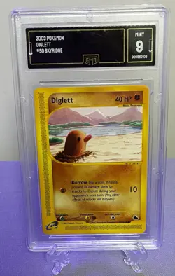 Pokemon TCG Diglett Skyridge 2003 Card #50/144 GMA Mint 9 - Image 1