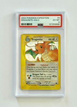 2002 Pokemon Expedition #9 Dragonite Holo E-reader Card PSA 6 - Image 1