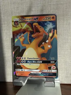 Pokemon TCG Charizard GX Hidden Fates Holo Ultra Rare Card 9/68 Battle Academy - Image 2