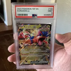 2024 Pokemon Basic Koraidon ex Ancient H TEF EN 120/162 Card PSA 9 Graded - Image 1