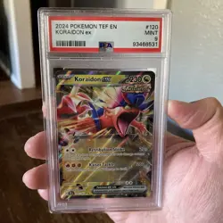 2024 Pokemon Basic Koraidon ex Ancient H TEF EN 120/162 Card PSA 9 Graded - Image 3