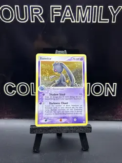 Banette 1/101 Pokemon Hidden Legends SWIRL Holo Rare 2004 Pokemon Card NM - Image 1