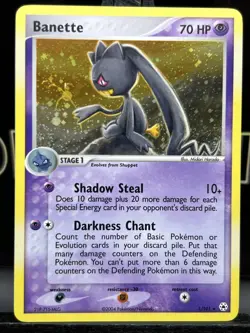 Banette 1/101 Pokemon Hidden Legends SWIRL Holo Rare 2004 Pokemon Card NM - Image 3