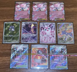 POKEMON TCG Phantasmal Flames Lot Of 10 Cards: WIGGLYTUFF, ZACIAN, NIMBLE IR’s - Image 1