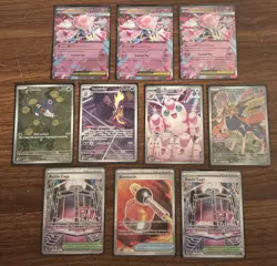 POKEMON TCG Phantasmal Flames Lot Of 10 Cards: WIGGLYTUFF, ZACIAN, NIMBLE IR’s - Image 2