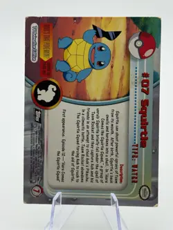 Squirtle #07 Topps Chrome 2000 Pokemon Series 1 Card - Image 2