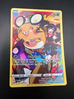 Pokemon TCG - Dedenne TG07/TG30 - Brilliant Stars Full Art Trainer Gallery Card - Image 1