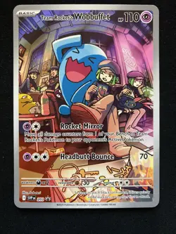 Team Rocket's Wobbuffet 203 Sv: Scarlet & Violet Promo Cards Holo - Image 1
