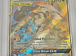 2019 POKEMON SUN & MOON COSMIC ECLIPSE #222 FULL ART/RESHIRAM & ZEKROM GX PSA 10 - Image 4