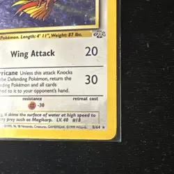 Pokemon TCG Pidgeot 8/64 Jungle (Pokemon) Holo Rare! HP! Bent! Free Shipping! - Image 2