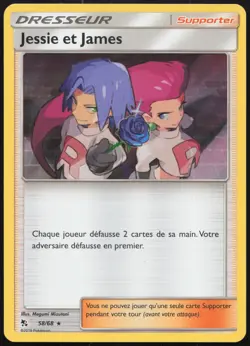 Carte Pokemon Jessie et James 58/68 Holo Destinees Occultes Francais - Image 1