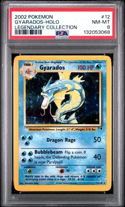 Pokemon PSA 8 Gyarados 12 Holo Legendary Collection New Cert!! - Image 1