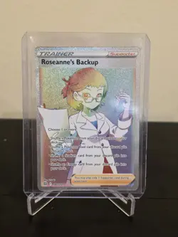 2022 Pokemon Roseanne's Backup Full Art 180/172 Secret Rare Brilliant Stars - Image 2