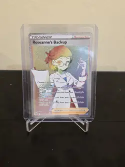 2022 Pokemon Roseanne's Backup Full Art 180/172 Secret Rare Brilliant Stars - Image 4