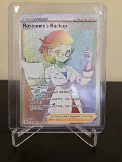 2022 Pokemon Roseanne's Backup Full Art 180/172 Secret Rare Brilliant Stars - Image 5