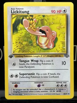 Lickitung 38/64 Jungle 1st Edition Regular Uncommon 1999 WOTC Pokemon TCG VLP - Image 3