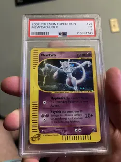 PSA 1 2002 Expedition Mewtwo Holo Foil Rare 20/165 WOTC E-Reader Pokemon - Image 1