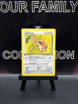 Pokemon 1999 1st Edition Lickitung 38/64 Jungle Regular - LP - Image 1