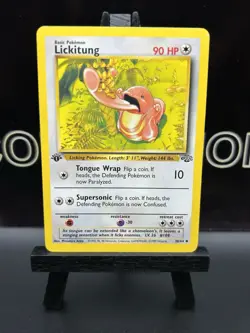 Pokemon 1999 1st Edition Lickitung 38/64 Jungle Regular - LP - Image 2