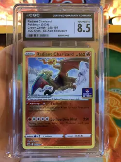 2024 Pokemon Radiant Charizard TCG Gym Promo Southeast Asia Exclusive - CGC 8.5 - Image 2