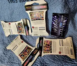 Pokemon Booster Pack Lot Sword and Shield Rebel Clash Set of 5 Plus Bonus Trick 820650806810 - Image 2