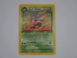 2000 Pokemon Team Rocket Dark Gloom 1st Edition #36/82 NM - Image 1
