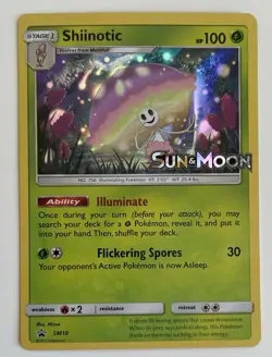 Shiinotic SM10 Pokemon TCG Sun & Moon Prerelease Promo LP - Image 1